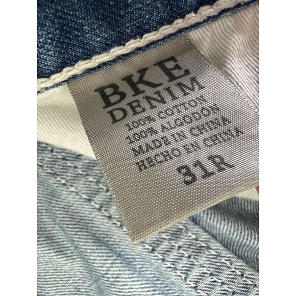 Buckle BKE Aiden Jeans Mens 31R ( 32X32 ) Light Wash Distressed Bootleg Y2K - Picture 6 of 14